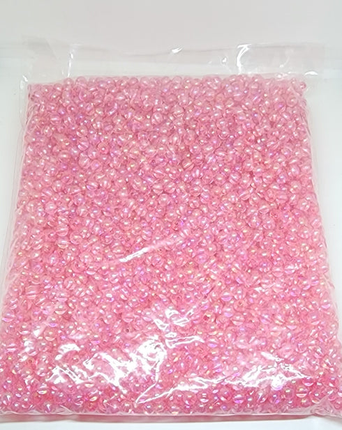 Pink Colour Bulk Pack Plastic Beads